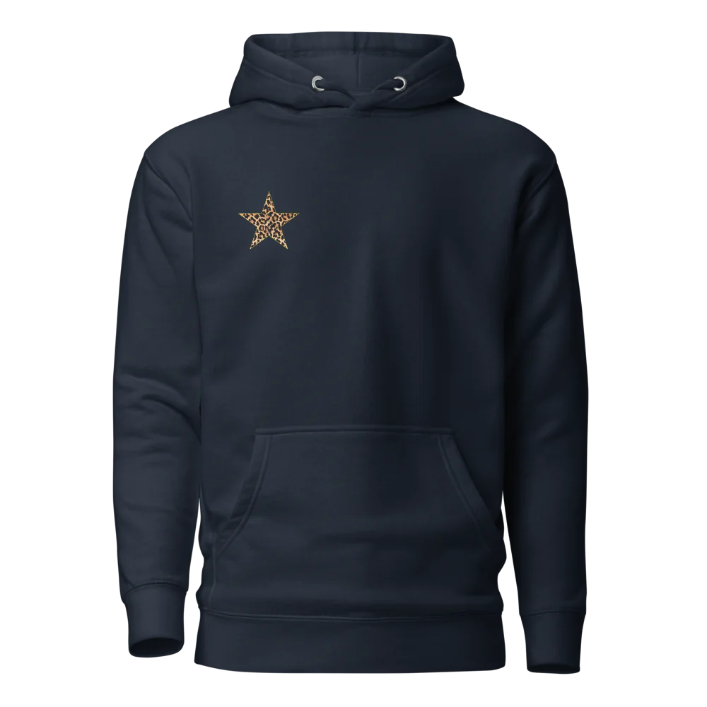 Leopard star hoodie