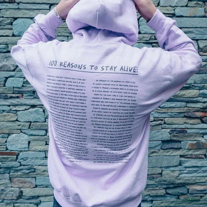 '100 Reasons to Stay Alive' Hoodie