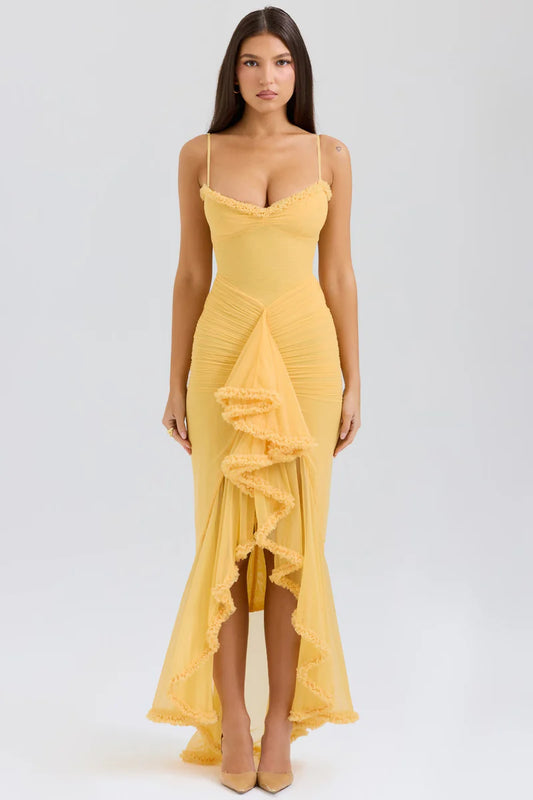 Golden Glow Maxi Dress