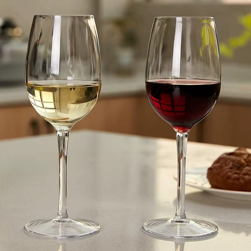 Unbreakable Burgundy Wine Glasses