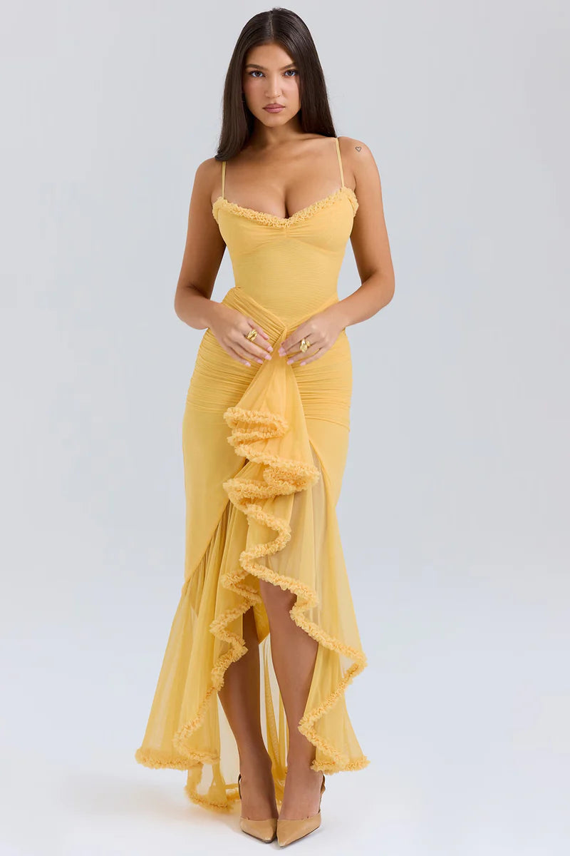 Golden Glow Maxi Dress