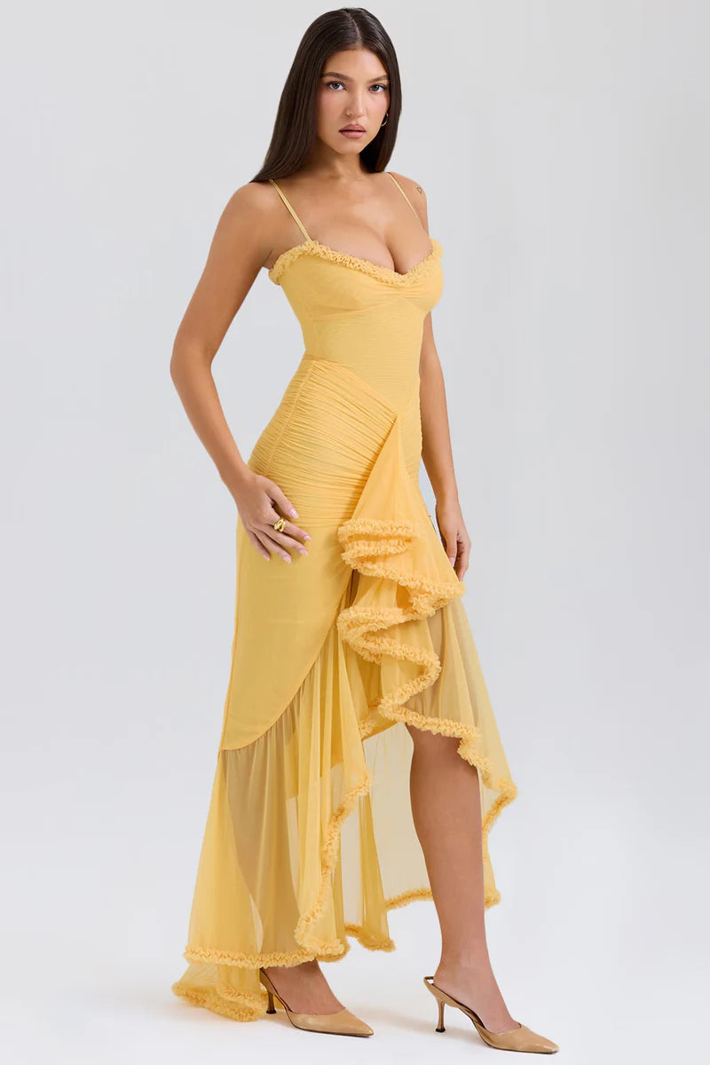Golden Glow Maxi Dress