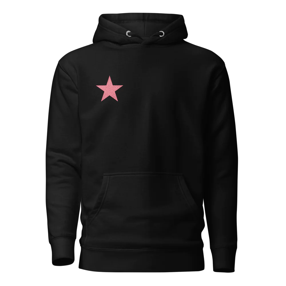 Pink Leopard Star Hoodie