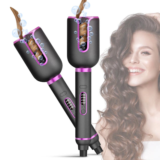 YIBER Rotating Curling Iron Wand Waves Natural Curls Styling Tools Ceramic Curly Automatic Power-Off Hair Curler For Hair Care