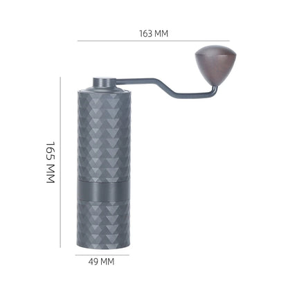 HAVMORE Upgrade Manual Coffee Grinder CNC Professional Stainless Steel Diamond Adjustable Manual Burr Coffee Bean Grinding