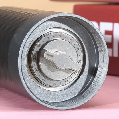 HAVMORE Upgrade Manual Coffee Grinder CNC Professional Stainless Steel Diamond Adjustable Manual Burr Coffee Bean Grinding