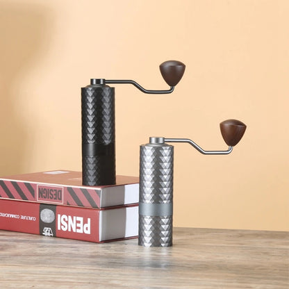 HAVMORE Upgrade Manual Coffee Grinder CNC Professional Stainless Steel Diamond Adjustable Manual Burr Coffee Bean Grinding