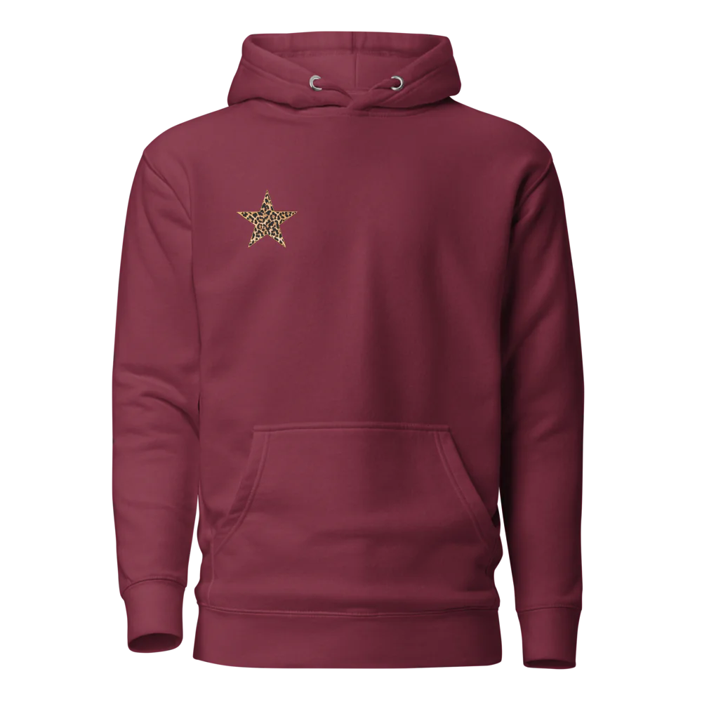 Leopard star hoodie