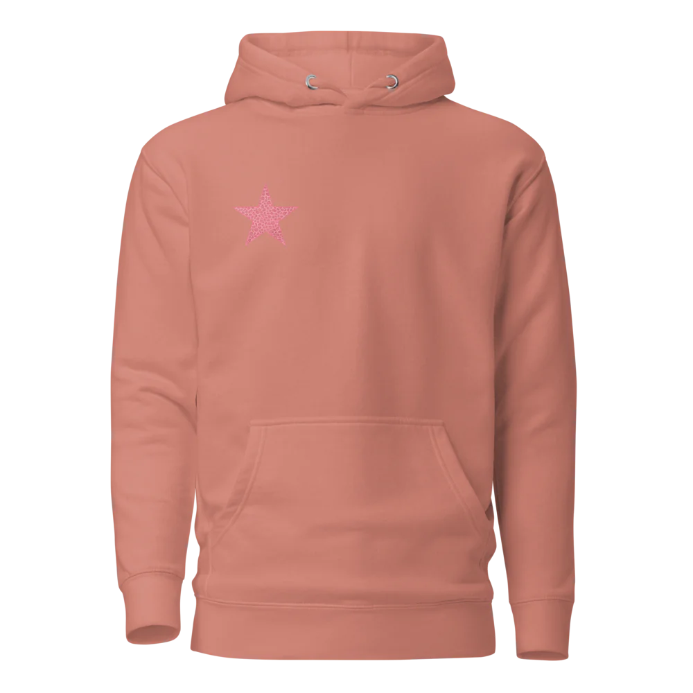 Pink Leopard Star Hoodie