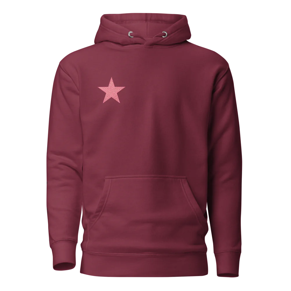 Pink Leopard Star Hoodie